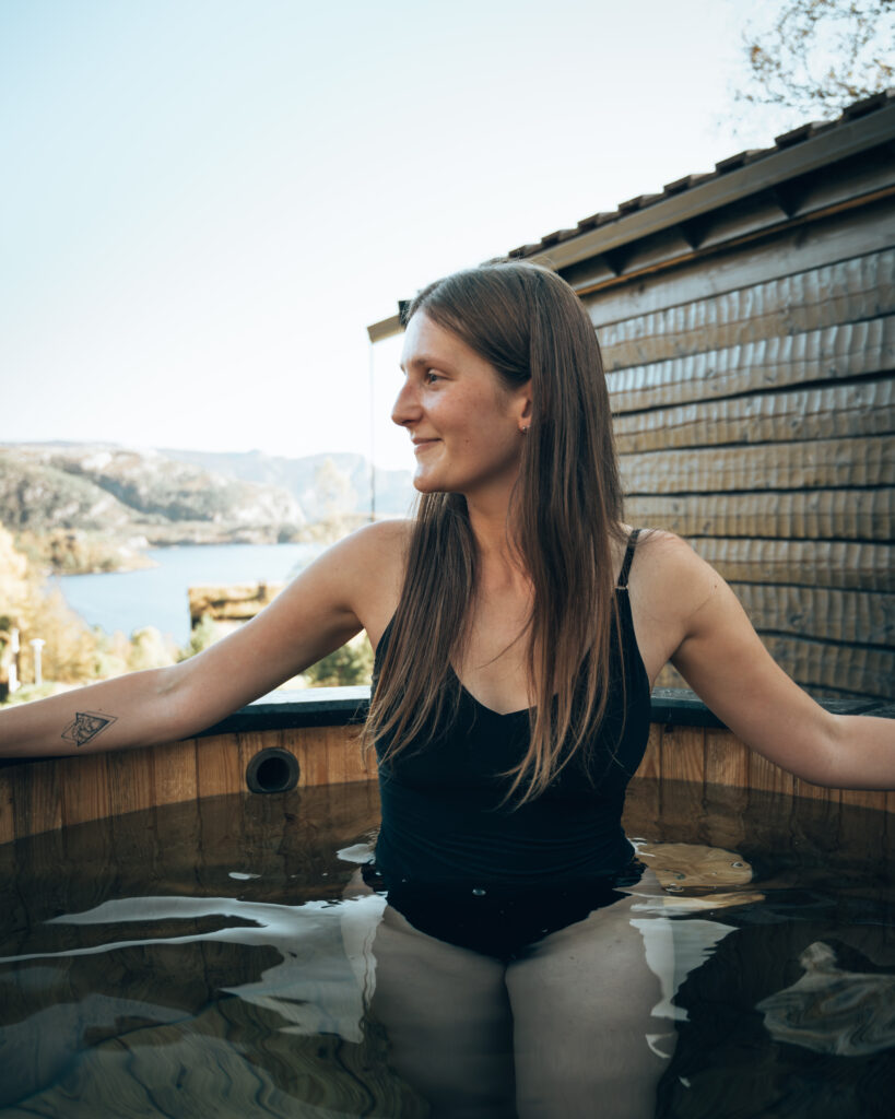 Fjallsauna med kaldkulp